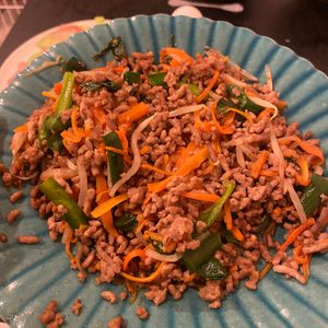 1501983の作ってみた!投稿(ワンパンでぱぱっと完成♩【ビビンバそぼろ丼】)