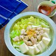 ゆず香る♪白菜と豆腐と鶏肉の旨塩ゆず鍋