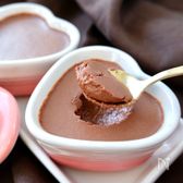 混ぜて冷やすだけ！オーツミルクでヘルシーチョコプリン♪