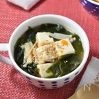 【ピリ辛豆腐わかめスープ】