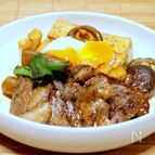 すき焼き味の薄切りステーキ