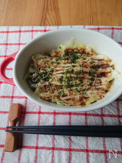 3分朝食おかず☆お好み焼き風ココット