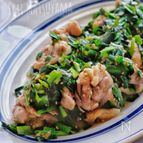 ニラが主役！＊ニラと鶏肉のごまレモン炒め＊