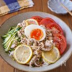 【タレが絶品♡︎レモン中華風豚しゃぶそうめん】自家製だれ♪