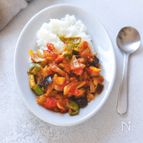 夏野菜のカレー♪カポナータ風【15分】