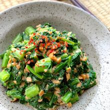 独り占め必至の〝春菊の納豆和え〟