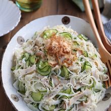 野菜たっぷりスパサラ風そうめん