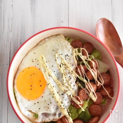 コロコロウインナーの甘辛丼