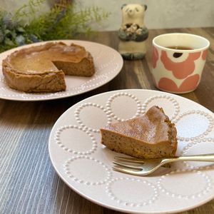 のりのり🐾🎀🤍の作ってみた!投稿(まぜて焼くだけ！濃厚紅茶のバスクチーズケーキ)
