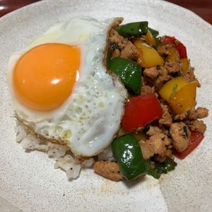りんごの作ってみた!投稿(和風ガパオライス【#作り置き#冷凍保存#ナンプラー不使用】)