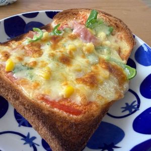 ®︎♡♡の作ってみた!投稿(喫茶店のピザトースト)