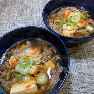 楽ラク手抜キッチン🐶🐾の作ってみた!投稿(ほっとする味わいの【肉吸い】出汁の旨味がすごい！)