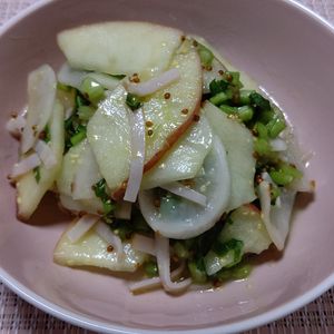 ゆきちんの作ってみた!投稿(切って和えるだけ♪【かぶとりんごのマスタードマリネ】)