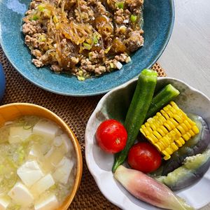 aoの作ってみた!投稿(夏に常備したい！【夏野菜ともも肉のだし浸し】)