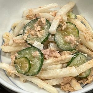 とーるじーじの作ってみた!投稿(副菜にもおつまみにも◎『大根の和風ツナマヨサラダ』)