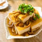 簡単！節約！【厚揚げとなめこの和風煮】