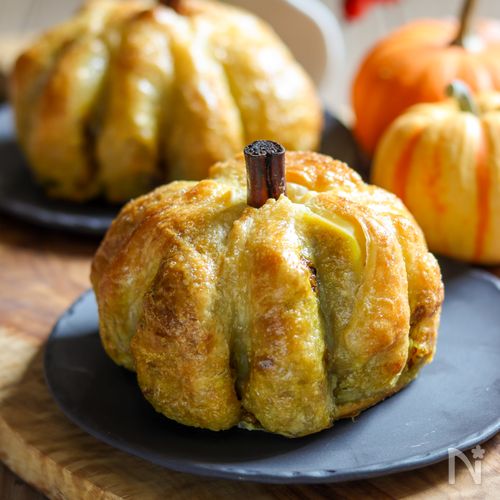 【かぼちゃのミートパイ】ゆでずに焼くから作りやすい