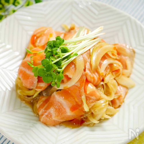 【サーモンの中華風マリネ】サーモンがさっぱり食べれる！