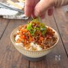 【簡単ご飯泥棒の完成‼️】
刻み野菜のそぼろ煮の工程4