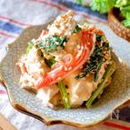 癖になる♪『崩し豆腐のおかか醤油マヨサラダ』