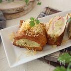 簡単！節約！ベーコンポテト焼き厚揚げ