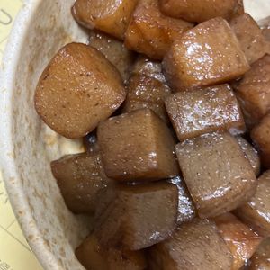 ここあの作ってみた!投稿(レンチンで味しみ！めっちゃ簡単【甘辛こんにゃく】)