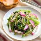 かまぼこ小松菜もやしの3色ナムル