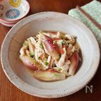 みょうがと鶏ささみの梅めんつゆ和え