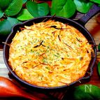 【シャキトロ食感が堪らない!!】ガレット風とろろ鉄板焼き