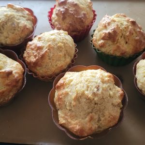 miyucyannの作ってみた!投稿(【ノンオイルノンシュガー】米粉のお豆腐バナナマフィン)