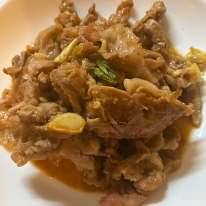 くだもの大好きの作ってみた!投稿(【豚こまのトンテキ風】重たくない！ホクホクにんにくと一緒に♪)