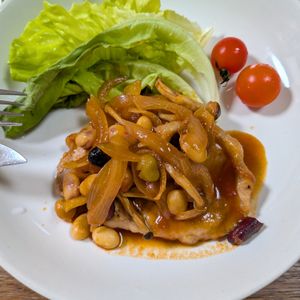 れいかの作ってみた!投稿(豆たっぷり！ポークチャップ)