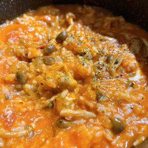ねこまりも🐈⬛の作ってみた!投稿(濃厚!豚肉ときのこのトマトハヤシ《煮込み時間たったの5分♪》)