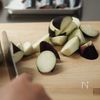 さんまとなすの黒酢トマト煮の工程2