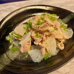 ホヌ海♪の作ってみた!投稿(レンチンで♪大根と豚こまの塩煮)