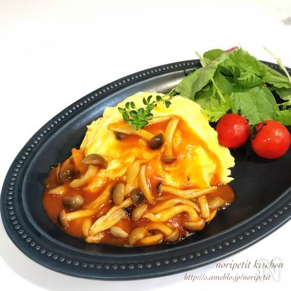 簡単♡キノコたっぷりデミグラス風ソース