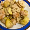 あいるんの作ってみた!投稿(ごはんがすすむ◎鶏もも肉と栗とれんこんのねぎ塩炒め)