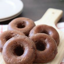 焼くまで5分♪米粉のココアバナナ焼きドーナツ