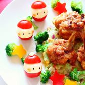 トマトとポテトサラダで作るサンタさん