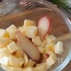 レンジで3分!【蜂蜜りんごの米粉蒸しパン】の工程2