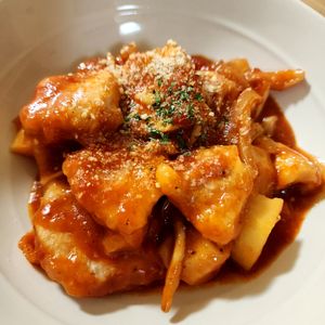 ぱんだの作ってみた!投稿(ワンパン15分！【鶏むね肉のガーリックトマト煮】)