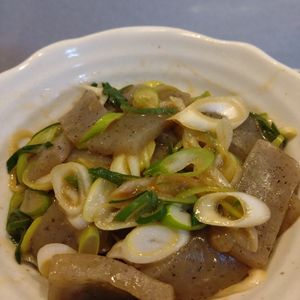 ななつきの作ってみた!投稿(レンジで5分！【こんにゃくと長ねぎの酢味噌和え】)