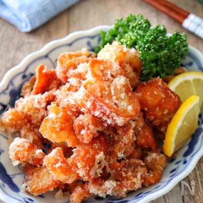鶏皮の七味マヨ唐揚げ♩お酒のおつまみに◎
