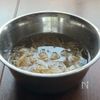 オクラと切干大根のキムチ和えの工程1