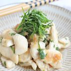 鶏ささみの梅しそ味噌炒め
