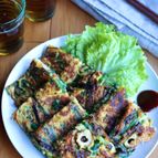 天ぷら粉で簡単！ニラとにんじんとちくわのチヂミ