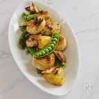 【ほたてとスナップえんどう】のレモンガーリックソテー