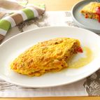 具沢山！ひき肉と野菜たっぷりオムレツ