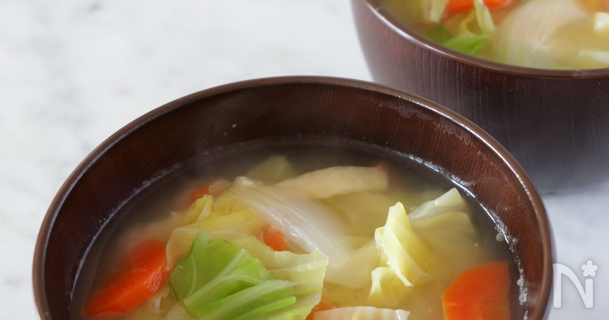 野菜がたっぷり食べられる☆春野菜のお味噌汁