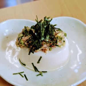 まゆのの作ってみた!投稿(【オクラツナごま奴】トッピングたっぷりでモリモリ食べられる！)